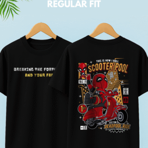 Scooter Pool Printed Unisex T-Shirt – 100% Cotton Casual Wear